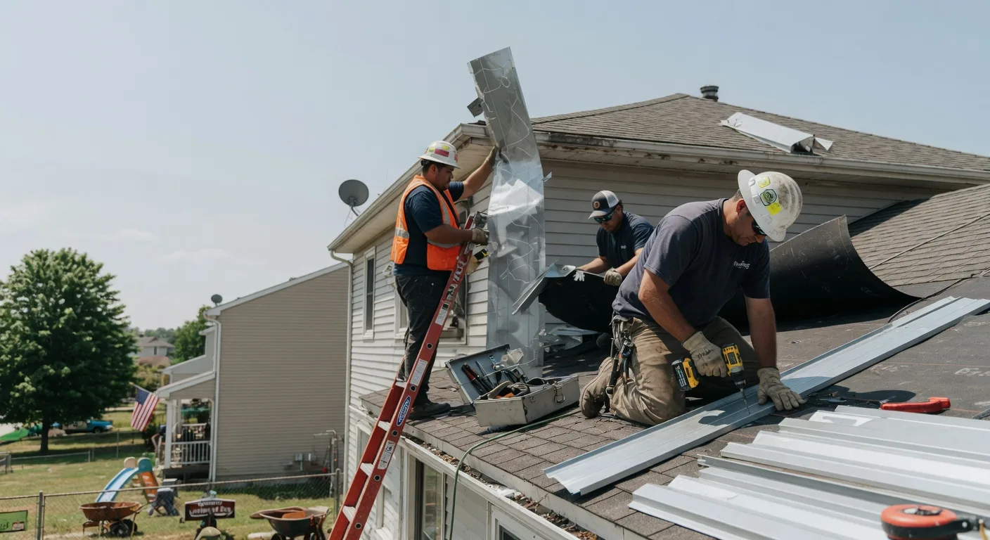 Storm Damage Metal Roof Repair in Hinsdale, MA